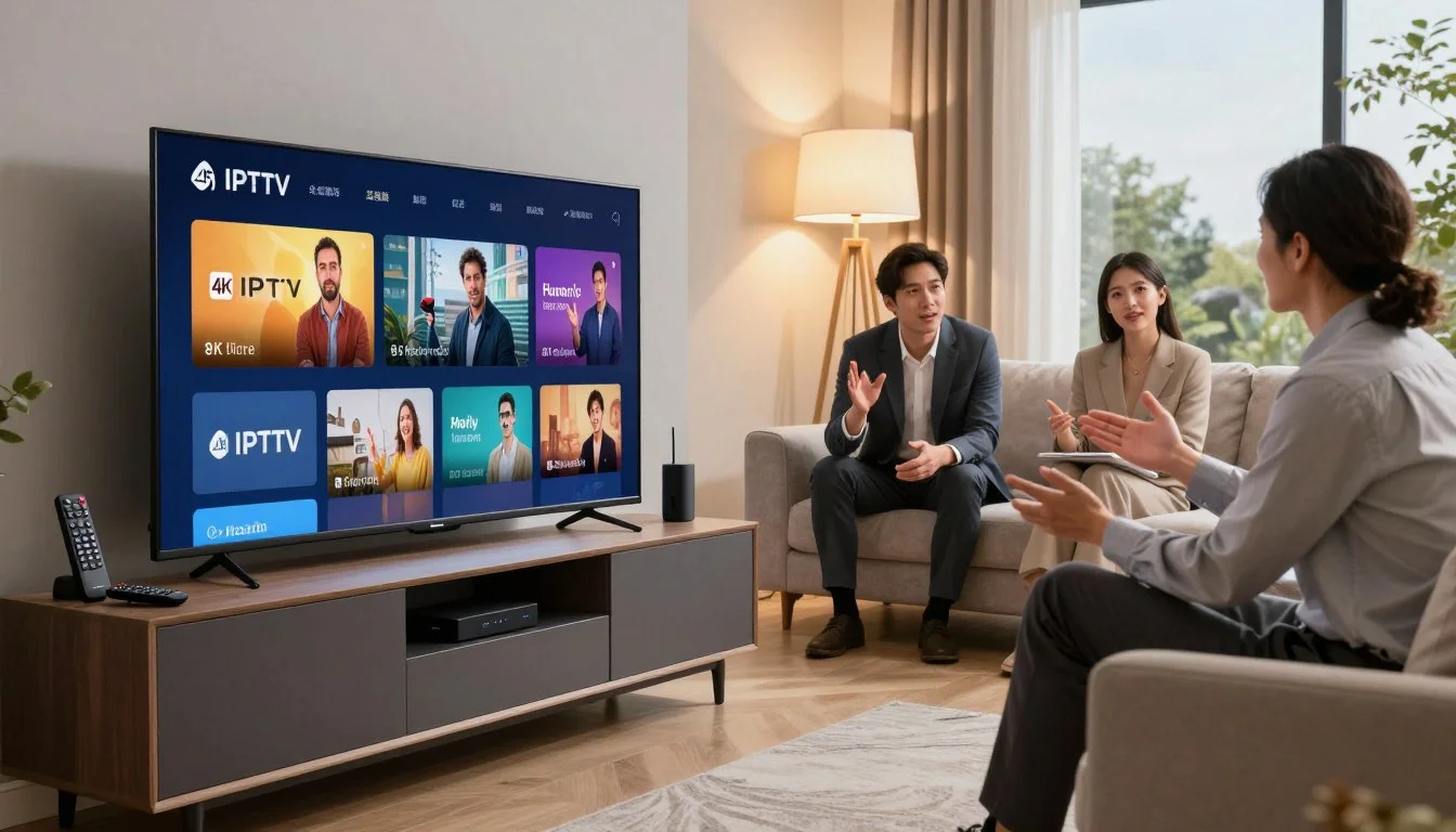 AU IPTV Australia on a modern television display